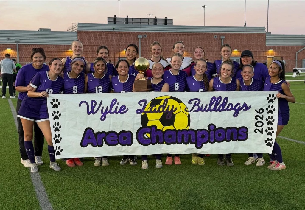 Ladies and gentlemen, your Area Champions! 
Wylie soccer beats El Paso Burges 2-0 to win area and move into the regional semifinals! Great job ladies!
