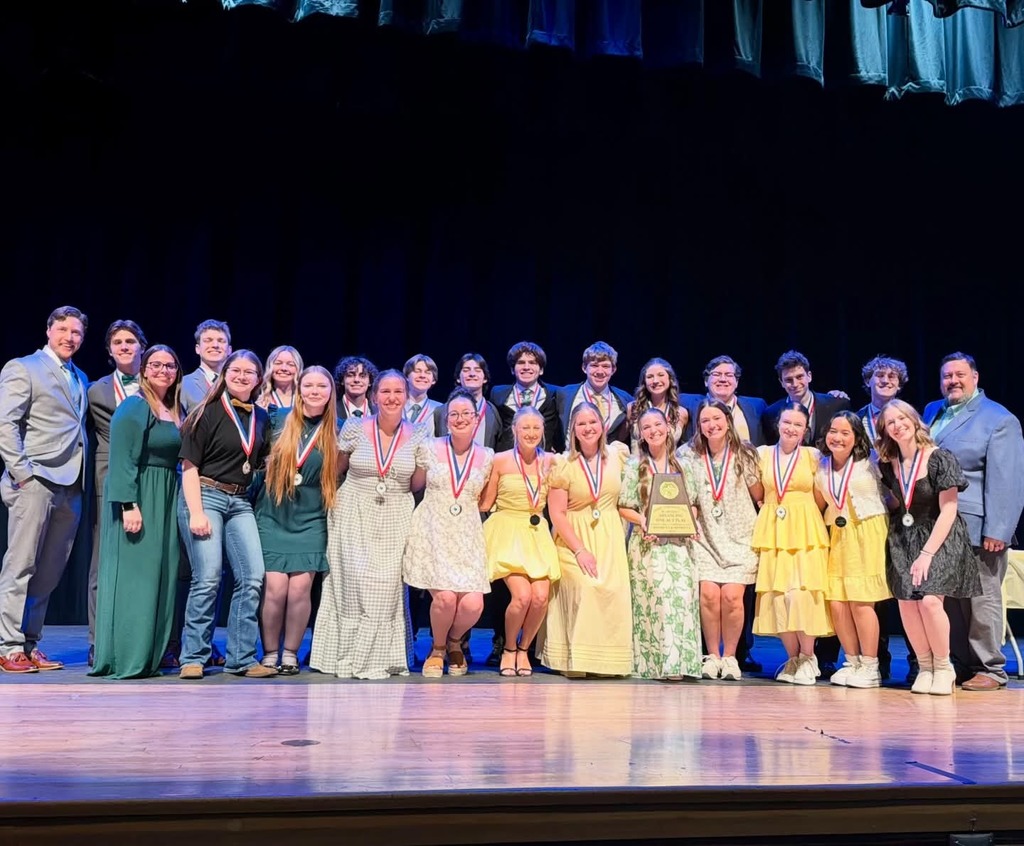 WHS Theatre is honored to be advancing in One-Act Play as Bi-District Champions!!! We are thrilled to continue with “The Corn is Green” at the 5A Area Contest!🌽🌟📚
Bi-District Individual Awards:
🏅Outstanding Technician:
Keltie Templin
🎖️Outstanding Technical Crew:
Keltie Templin & Campbell Kleinschmit
🏅Honorable Mention All-Star Cast:
Ryan Trahan
Madilynn Vaughn
🏅All-Star Cast:
Paisley Holt
Taylor Wood
Congrats to all of our cast and crew for your wonderful performances today. Let’s go to AREA!!!