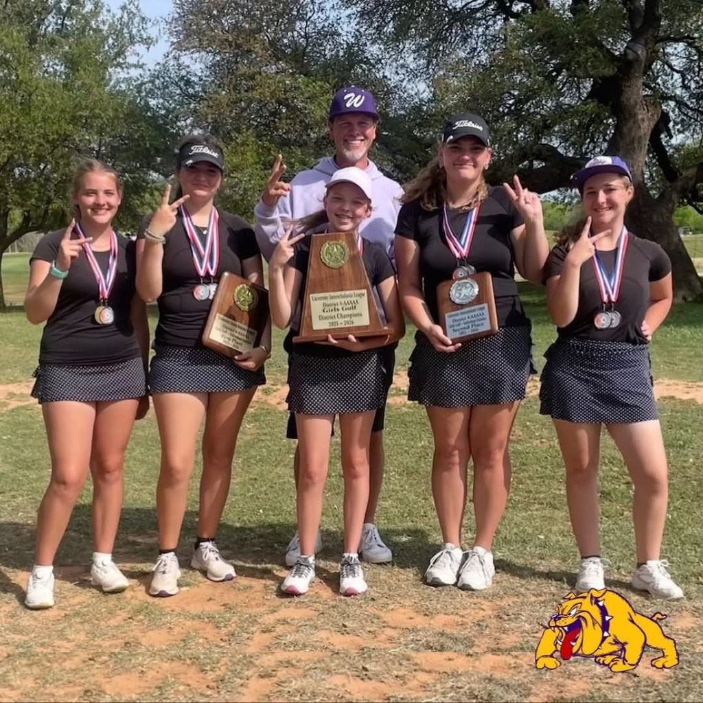 Back-to-Back! Girls Golf Wins District Again!
See the Results Here: https://www.wyliebulldogathletics.com/news/113138