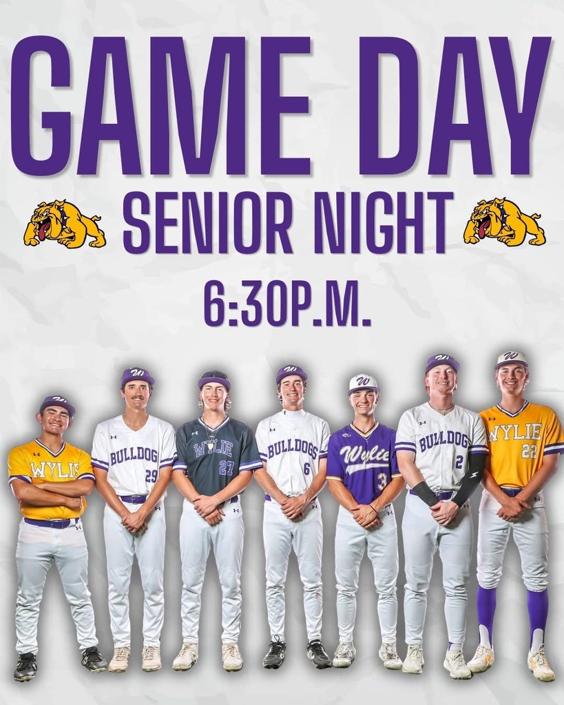 IT'S SENIOR NIGHT! Come out and celebrate our awesome seniors and cheer the Bulldogs on to victory! First pitch is at 6:30!

Post Credit: Avie Faries
#wearewylie