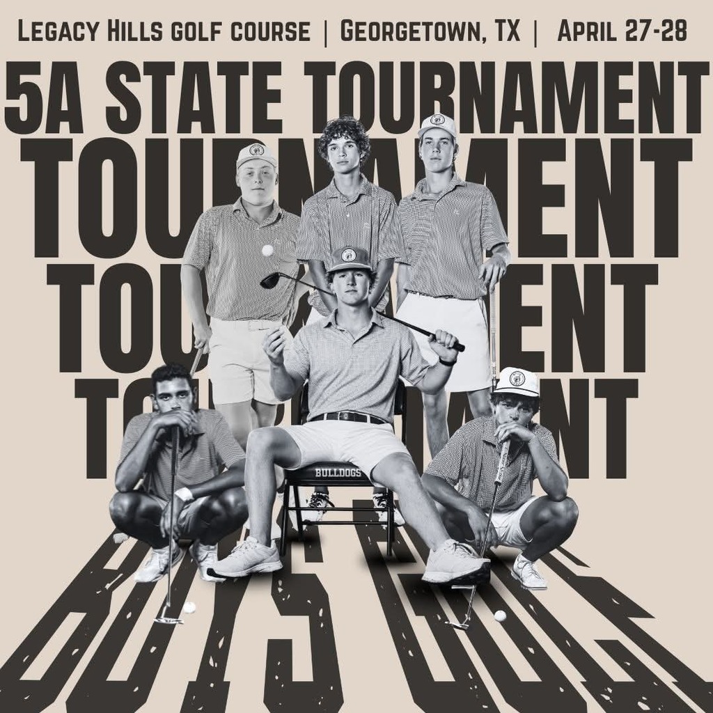 It’s tee time for your Wylie Bulldogs at the Class 4-5A State Golf Tournament! Good luck, golfers!
Post Credit: Aden Valdez
#wearewylie