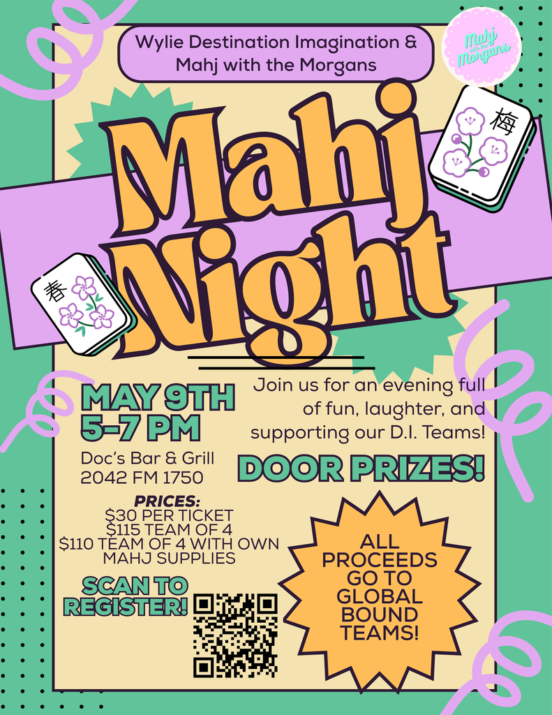 Join us for an evening of fun, laughter, and friendly competition at Mahj Night—all while supporting our Destination Imagination teams!