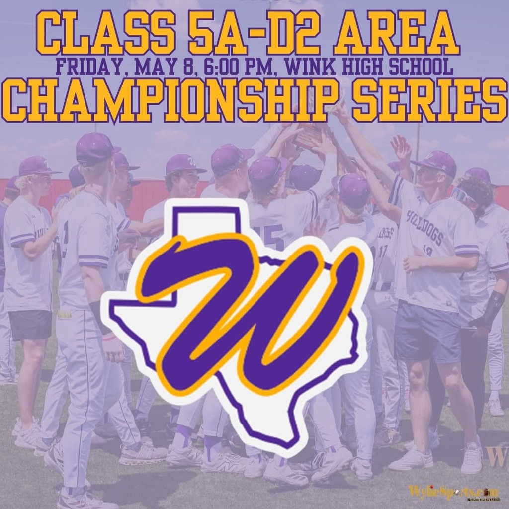 It's GAMEDAY!  Good luck to our Wylie Baseball team as they take on El Paso Burges in game one of the Area Championship...let's go!
#wearewylie