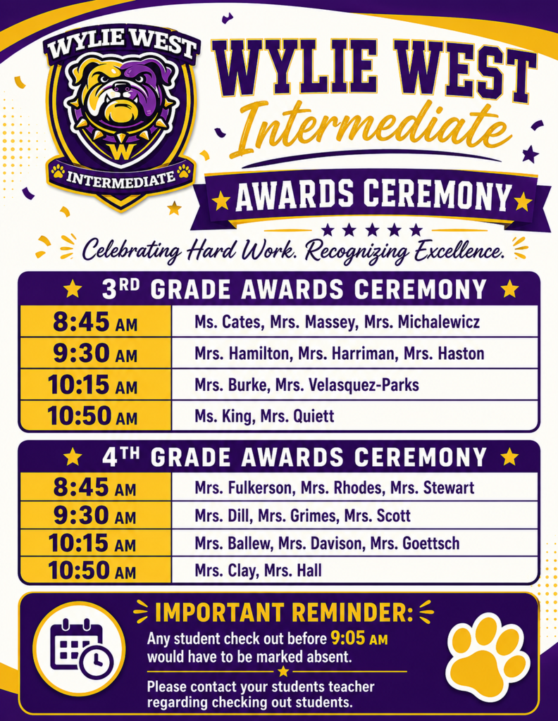Awards Schedule