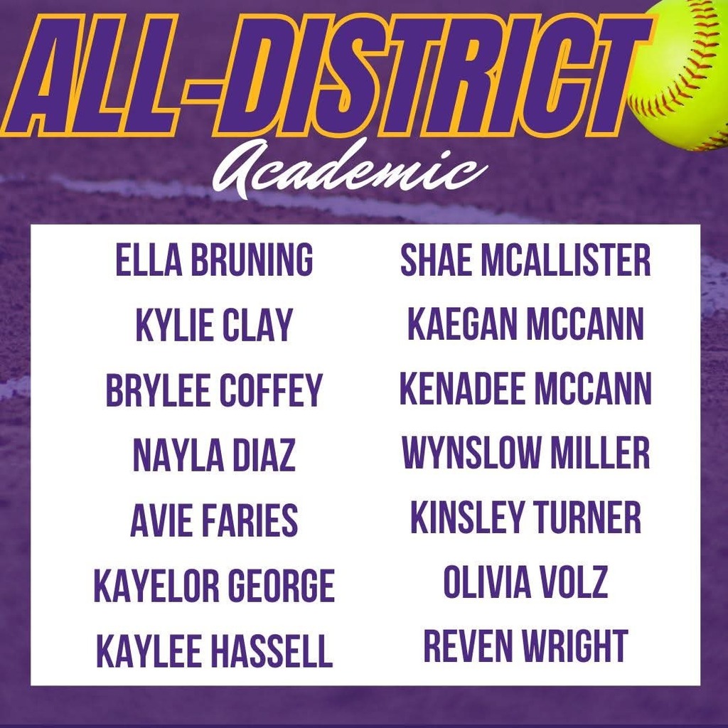 Today, we get to celebrate our Lady Bulldog Softball team on an incredible season, as well as our District 4-5A Academic All-District Team!