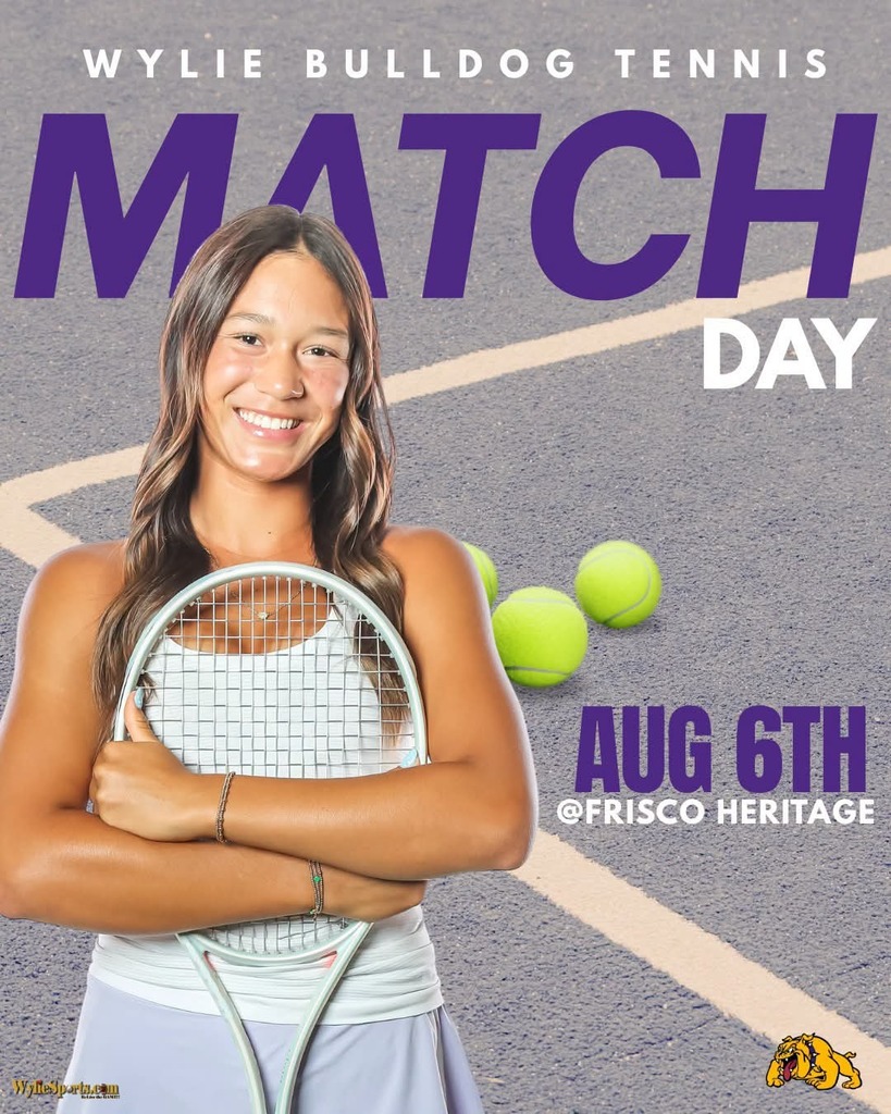 Bulldog Tennis hits the court at Frisco Heritage today! Good luck!
#wearewylie