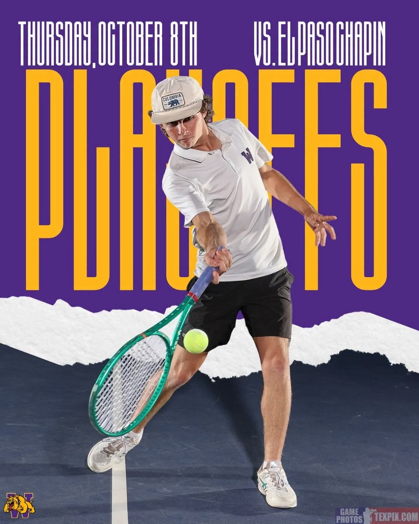 IT'S PLAYOFFS for Bulldog Tennis! They head to Midland High today to take on El Paso Chapin at 1:30. Good luck!

Post Credit: Tyler Vidrine
#wearewylie