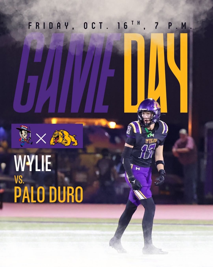 It's GAME DAY for the Bulldogs at Palo Duro tonight!

Post Credit: Kannon Ruffin
Photo Credit: Max Thornton
#wearewylie