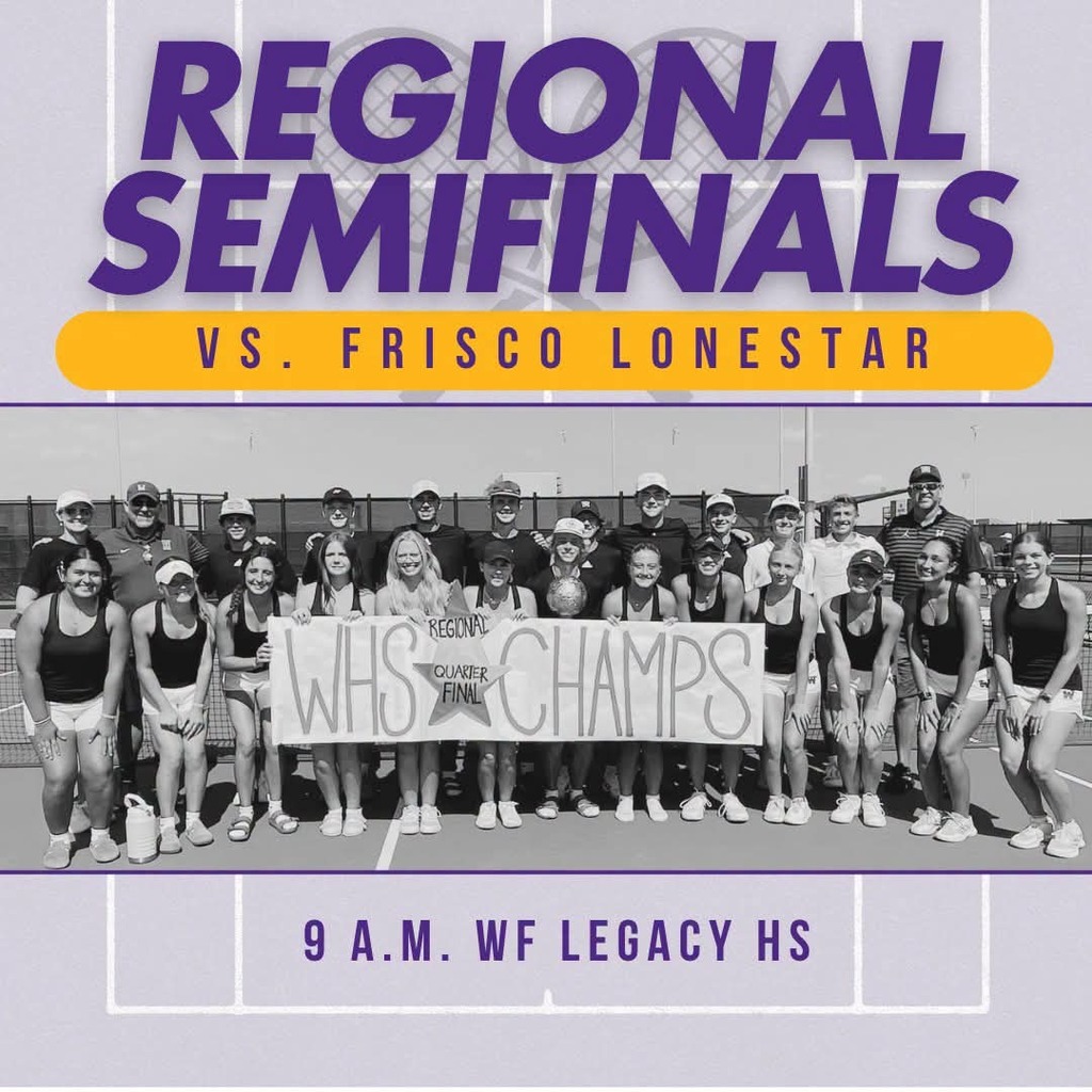 Bulldog Tennis hits the court this morning for the Regional Semis in Wichita Falls! 

Photo Credit: Abilene Wylie High School Tennis Facebook
#wearewylie
