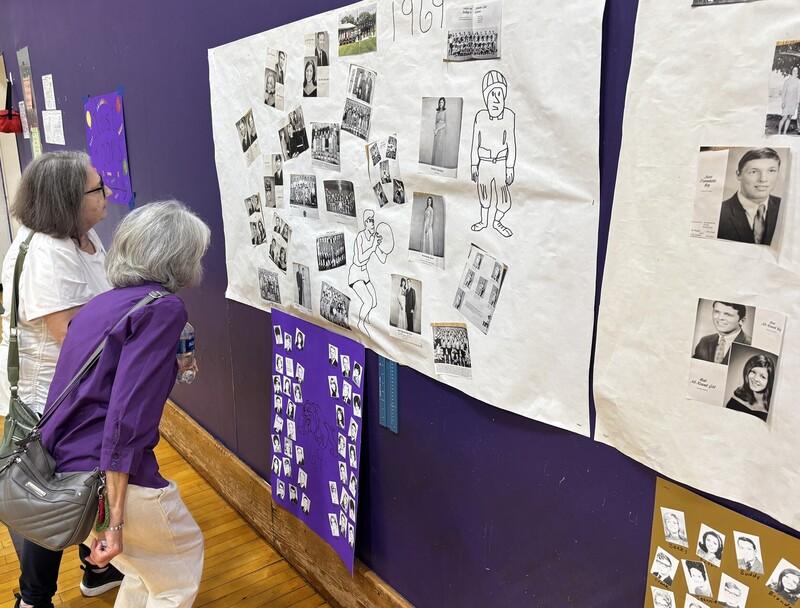 Reunion attendees remembered the way they were back in their high school days.