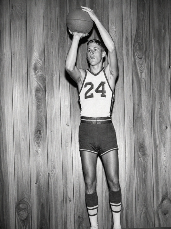 Parris playing basketball