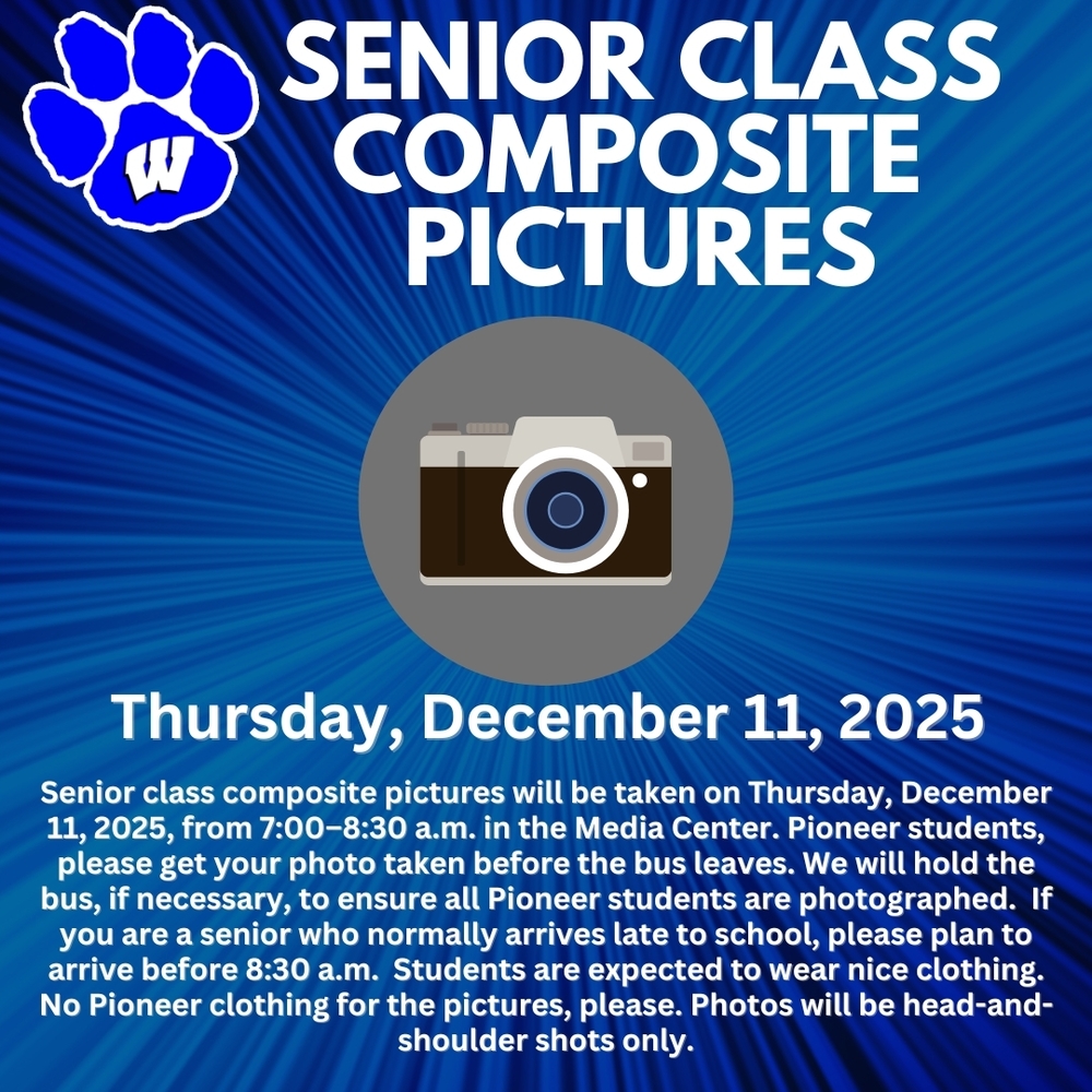 Senior Class Composite Pictures - Thursday, December 11, 2025