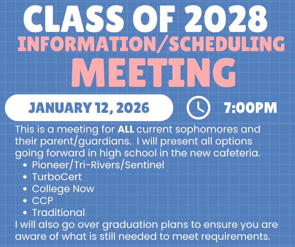 Class of 2028 Information Scheduling Meeting