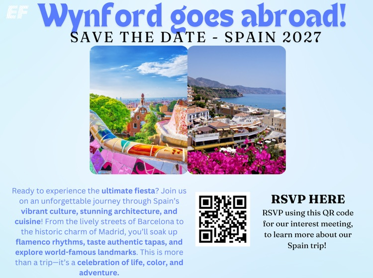 Wynford Spain Trip 2027