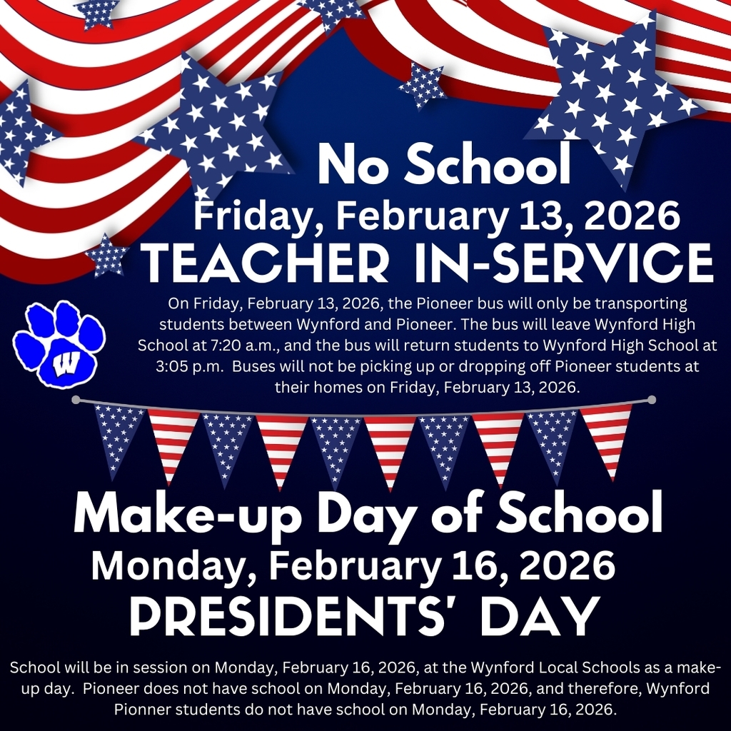 No School on Friday and Make-up Day on Monday