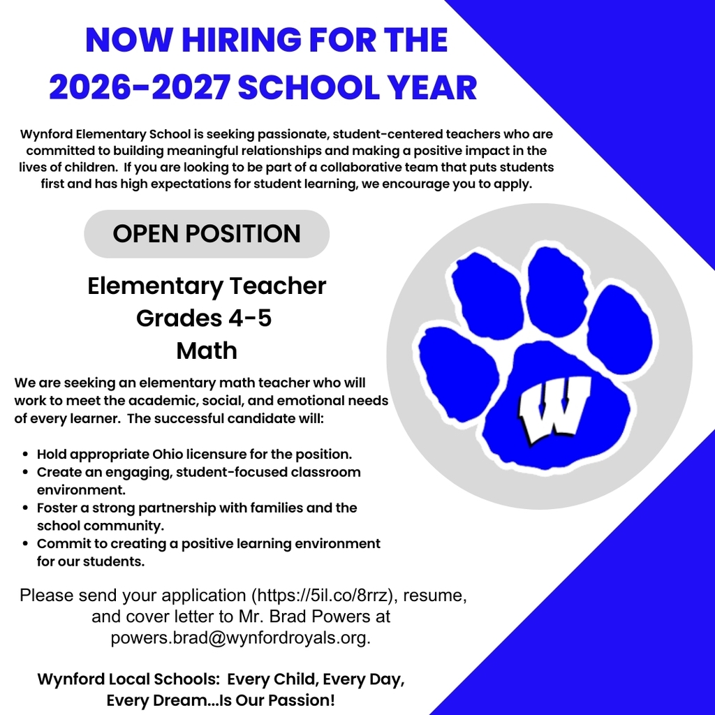Open Position - Elementary Math