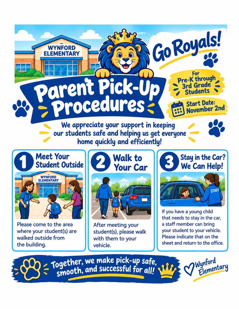 Wynford Elementary Pick-up Procedures