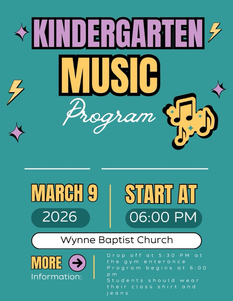 kindergarten music program information flyer