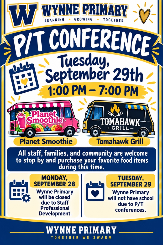 No School Monday and Tuesday and Food Truck flyer Tuesday 