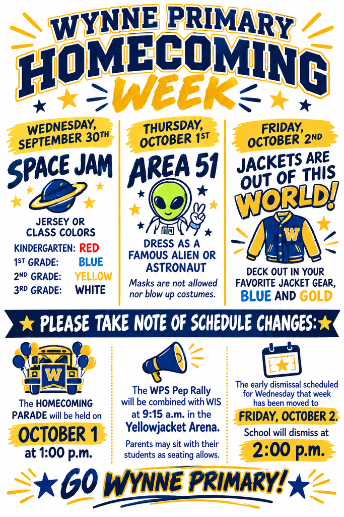 WPS HOMECOMING dress up days and events