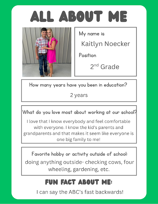 Time to shine the spotlight on Mrs. Kaitlyn Noecker!