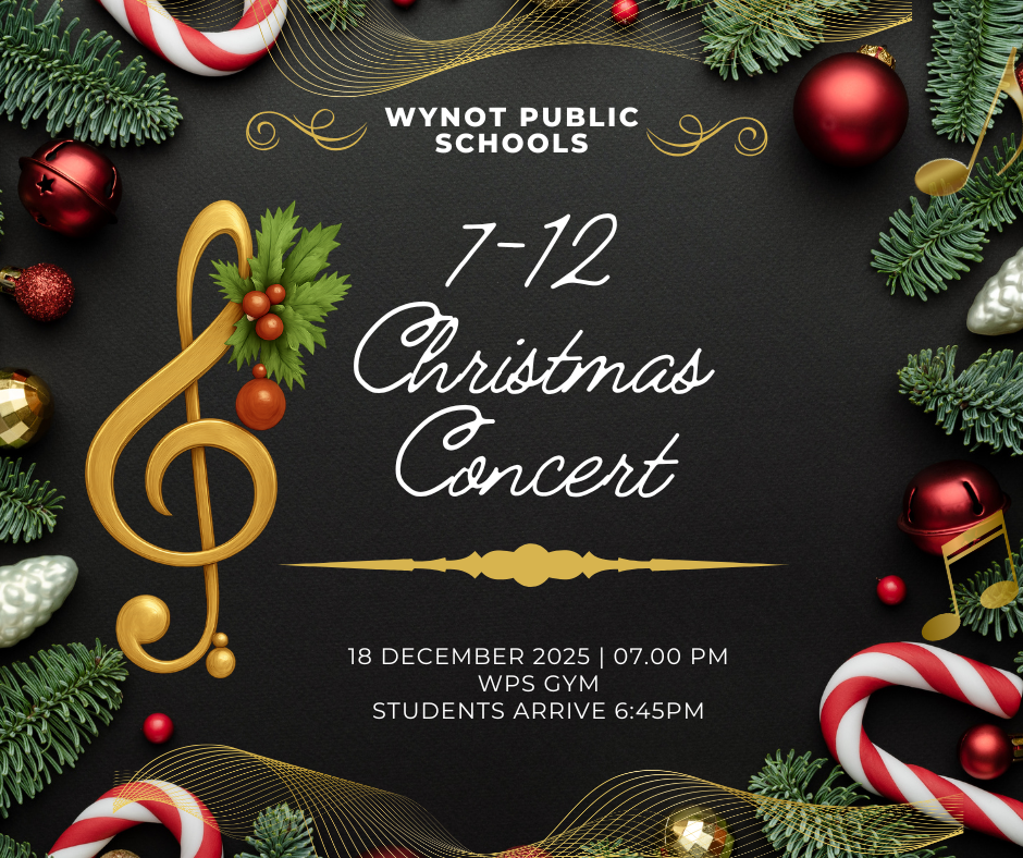 2025 Christmas Concert 7-12 December 18th 7pm in wps Gym students arrive 6:45pm
