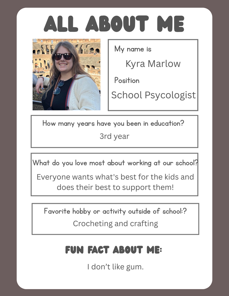 Time to shine the spotlight on Mrs. Krya Marlow! 