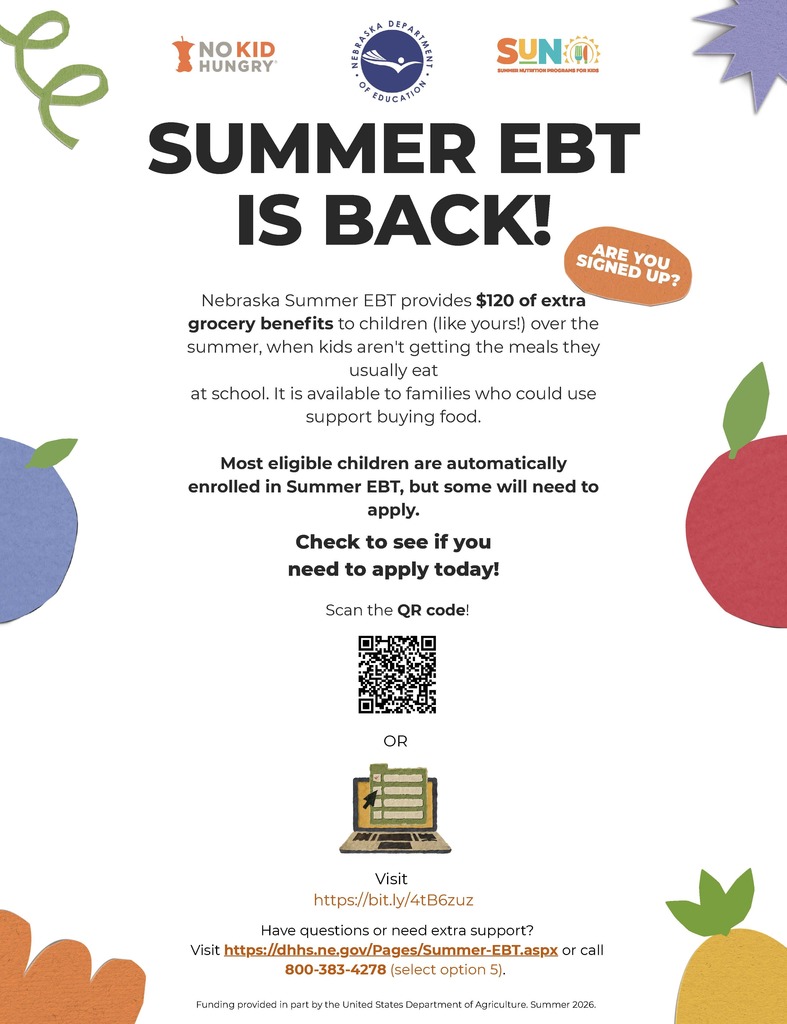 Nebraska Summer EBT provides $120 of extra grocery benefits to children