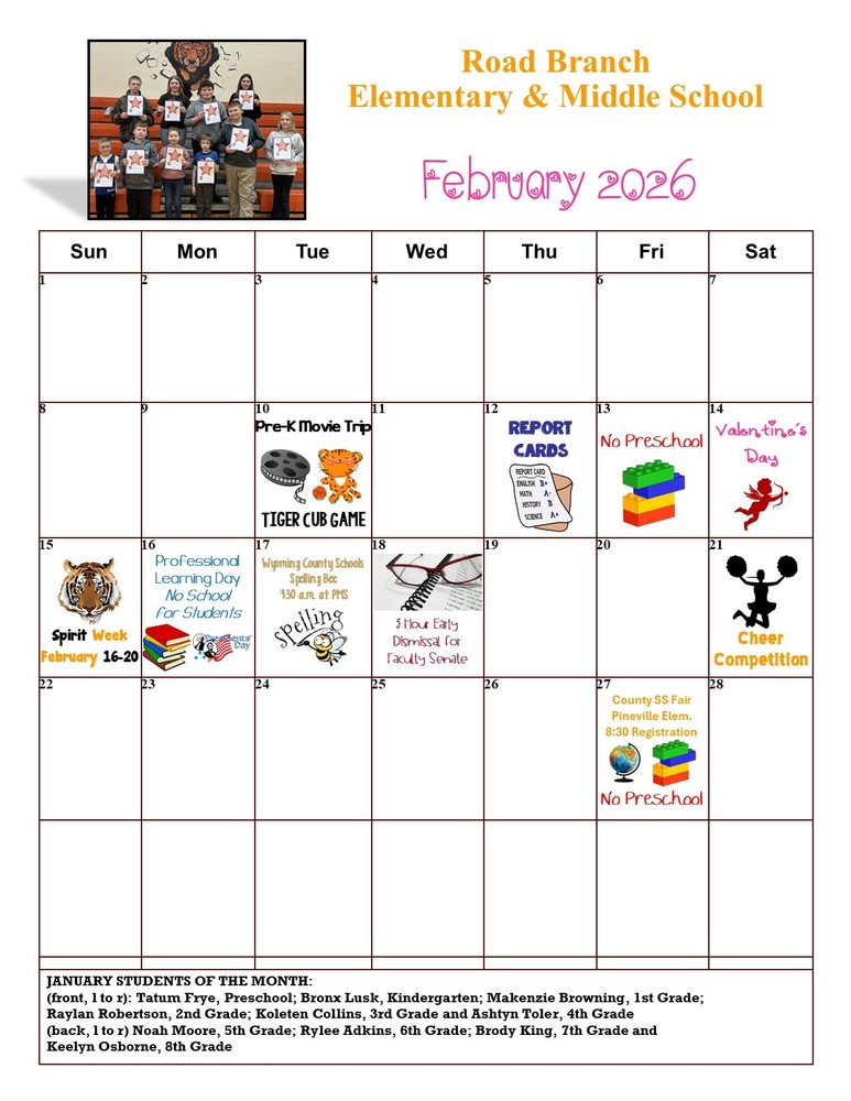 February School Calendar