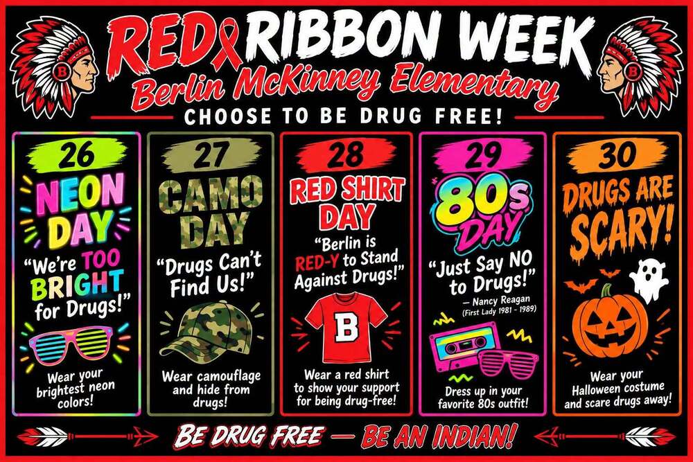 Image announcing Red Ribbon Week