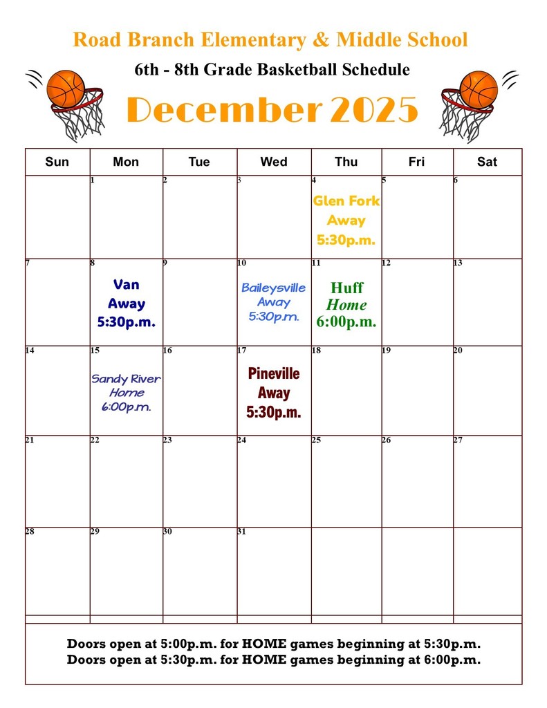 December Sports Calendar