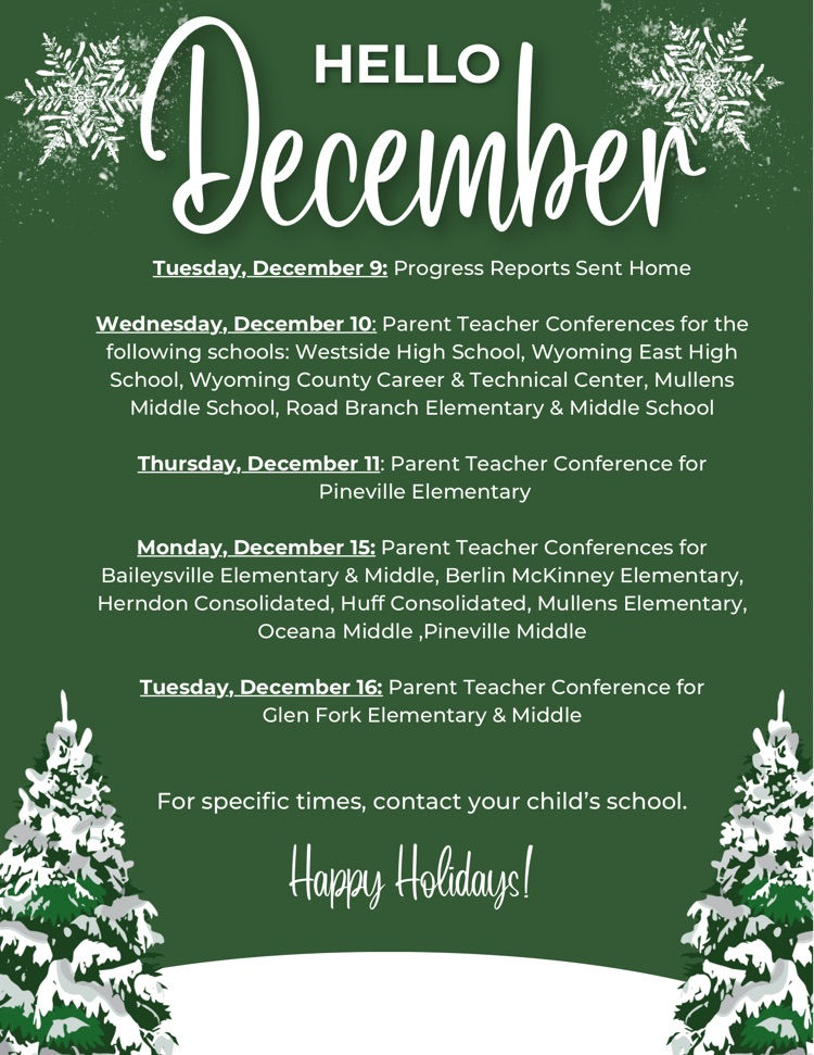 parent teacher announcement