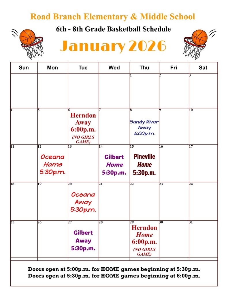 January Sports Calendar