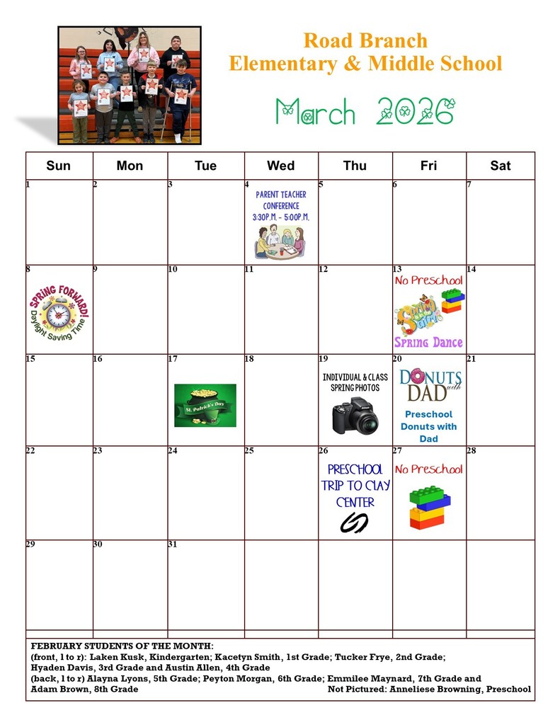 March School Calendar