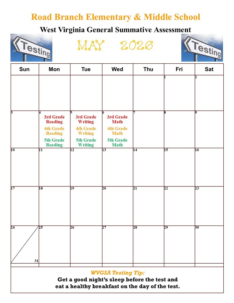 May GSA Calendar