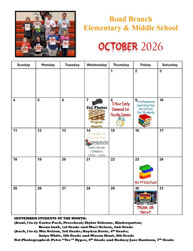 October Calendar