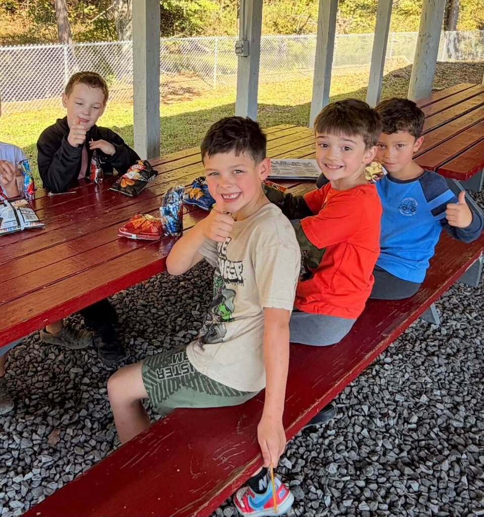 Just chilling out with some snacks under the picnic shed.