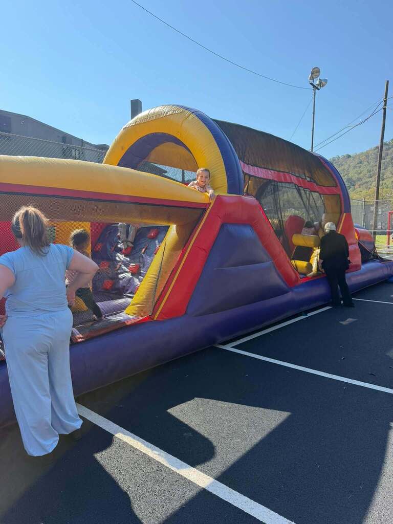 The inflatable obstical course