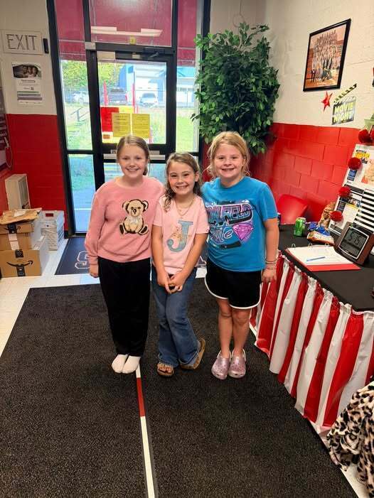 Three student council members