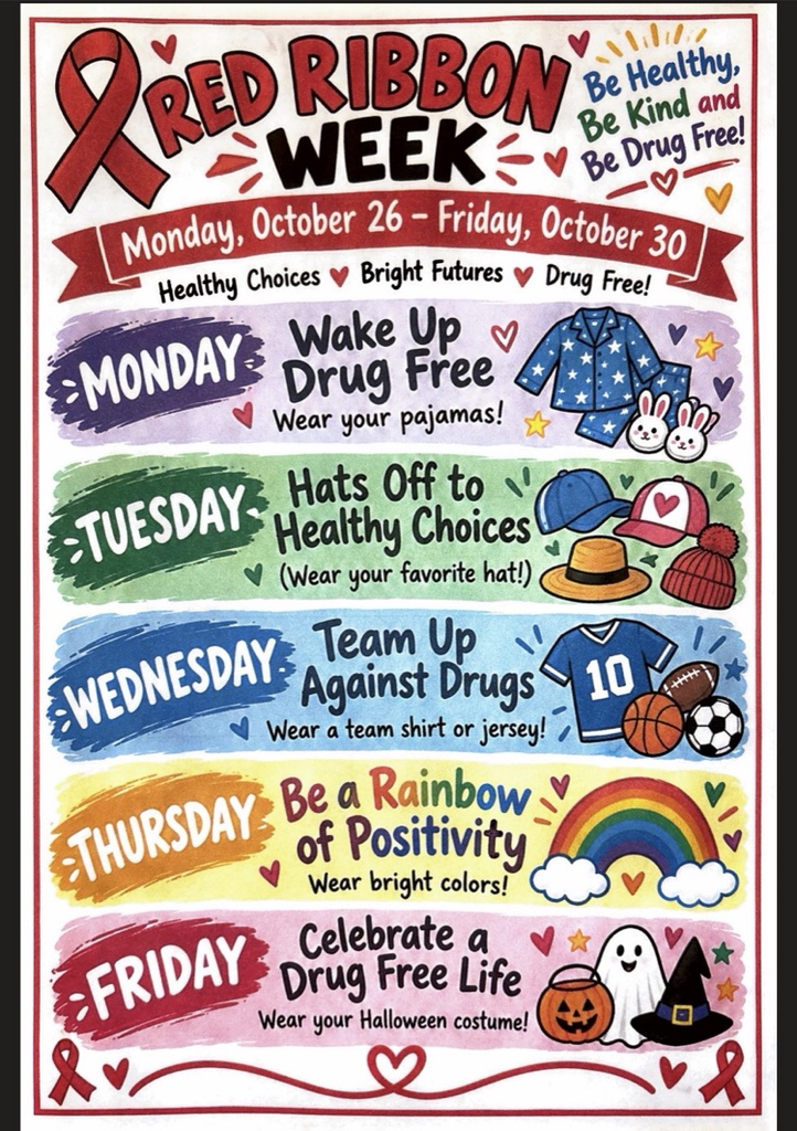 Red Ribbon Schedule