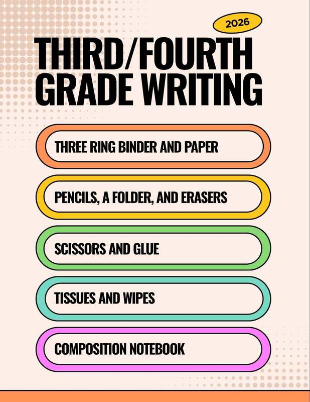 3/4 grade writing