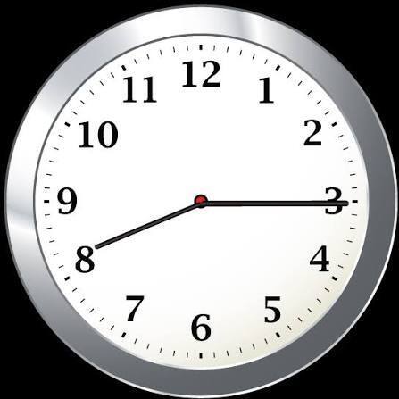 8:15 am clock image