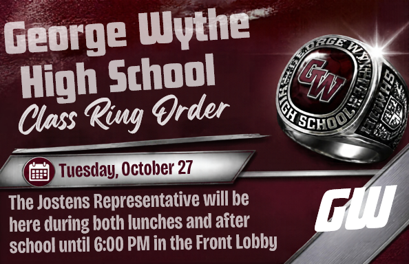 GWHS Class Ring Orders October 27