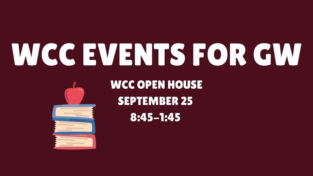 WCC Event- Open House September 25 from 8:45-1:45