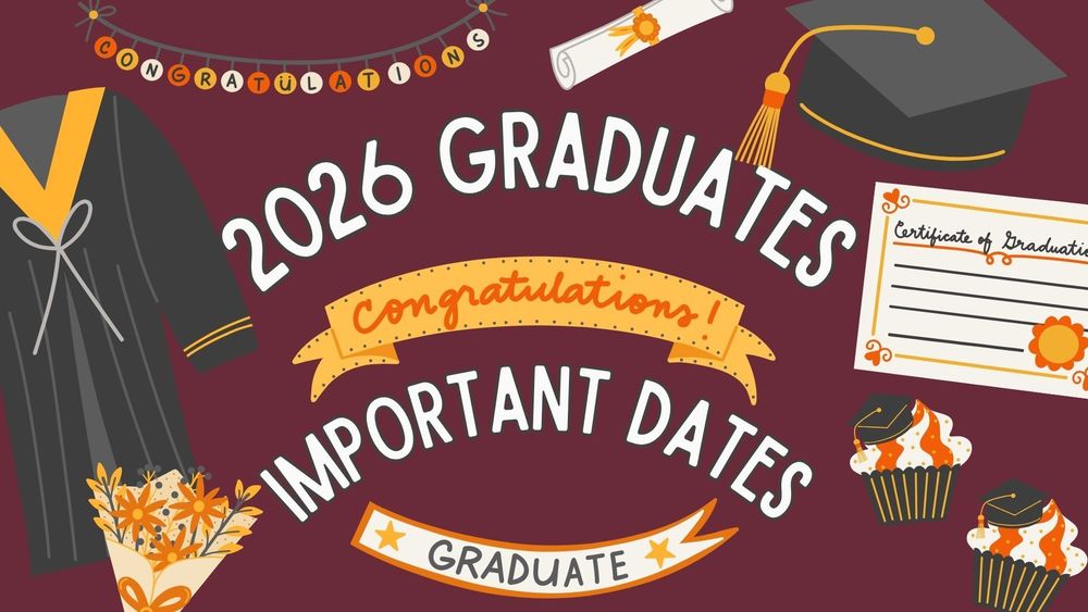 Class of 2026 Important Dates Clipart