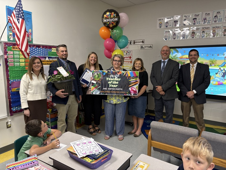 Congratulations Mrs. Martin, 2026 Teacher of the Year for all of Wythe County Public Schools!