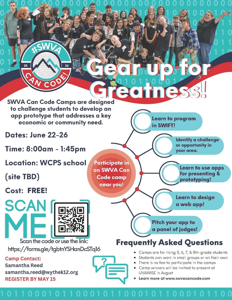 SWVA Can code camp brochure.