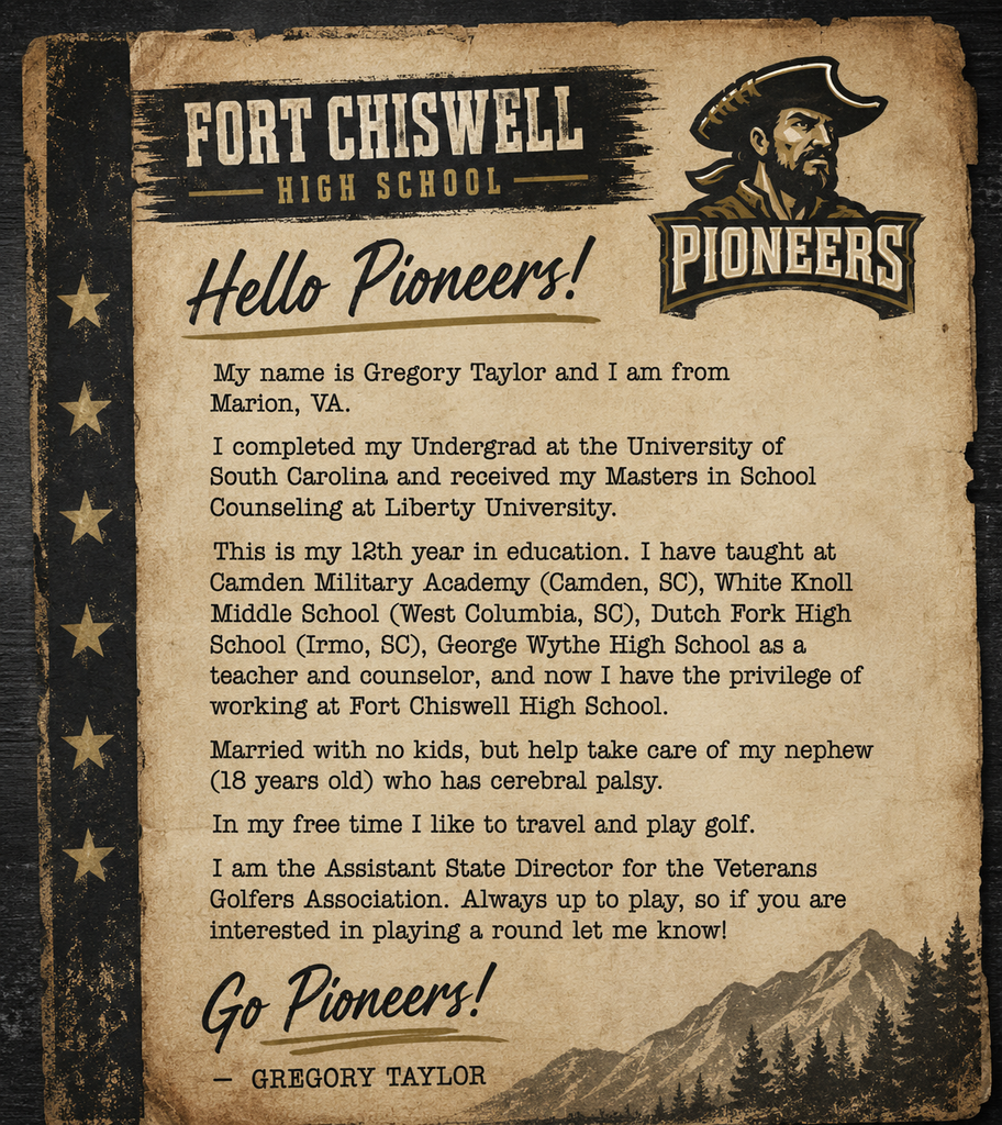 Mr. Taylor's letter to the community.