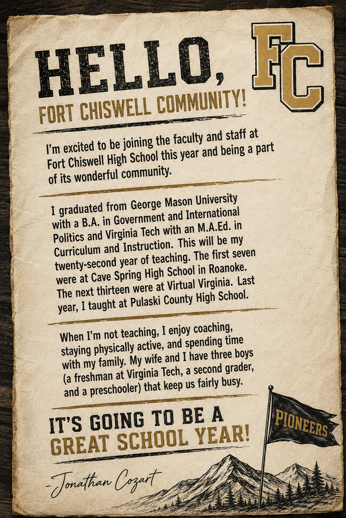 Mr. Cozart's letter to the community.