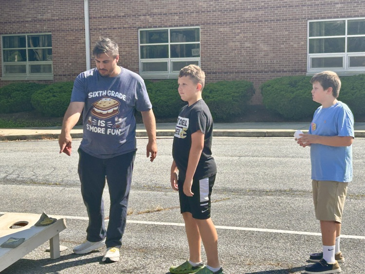 Cornhole with Mr. McCowan